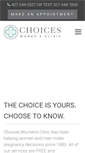 Mobile Screenshot of choiceswomensclinic.com